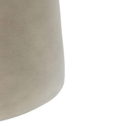 Outdoor Round Top MGO Drum Side/End Table , Living Room Accent Table,Light Grey