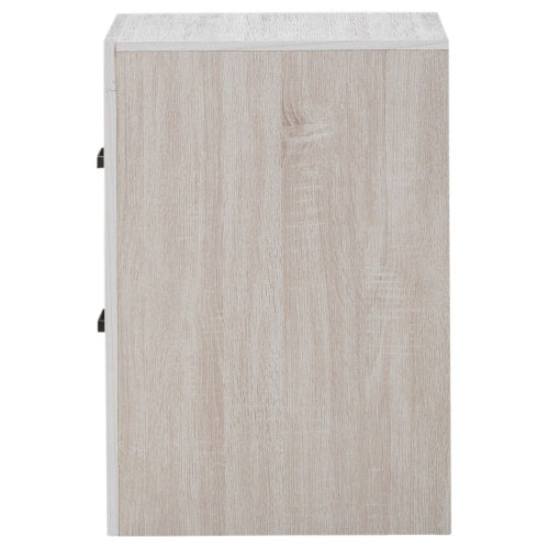 Coastal White 2-Drawer Nightstand