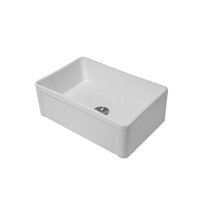 33 Farmhouse Sink - 33 x 20 x 9 Inch White Farmhouse Kitchen Sink Apron Front Porcelain Ceramic Single Bowl Kitchen Sinks