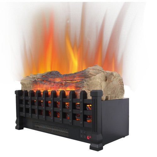 20 inch Electric Fireplace 3D Log set insert, Free Standing Fireplace Heater for Indoor