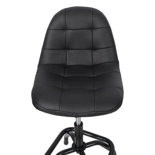 360° Swivel Adjustable Height Bar Stool with High Back Support, Modern Counter Stool for Bar, Shop, Kitchen