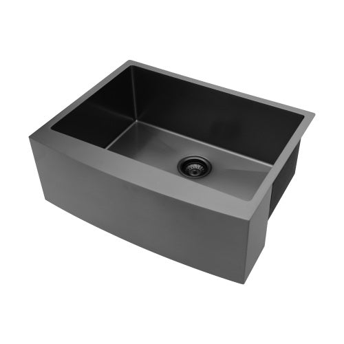 33x21x10"Farmhouse Apron Single Bowl Stainless Steel Kitchen Sink