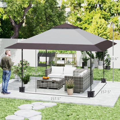 Height Adjustable Pop Up Canopy Tent,Tents for Parties,with Wheeled Carry Bag andSand Bags
