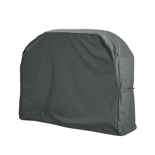 SHIELD PATIO OUTDOOR BBQ GRILL COVER, DARK GRAY