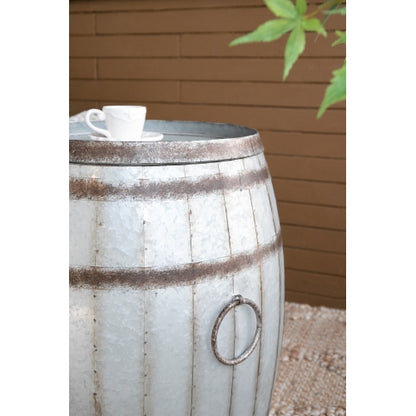 22.5x22.5x26" Drum Side Table