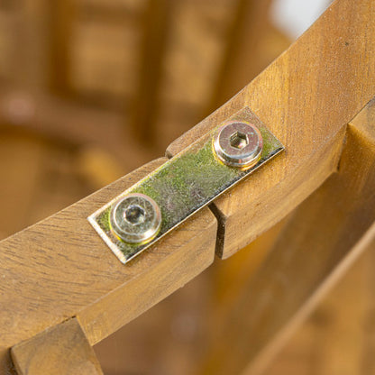 Outdoor Round Top Acacia Wood Dining Table,Round Bistro Table,Teak Finish