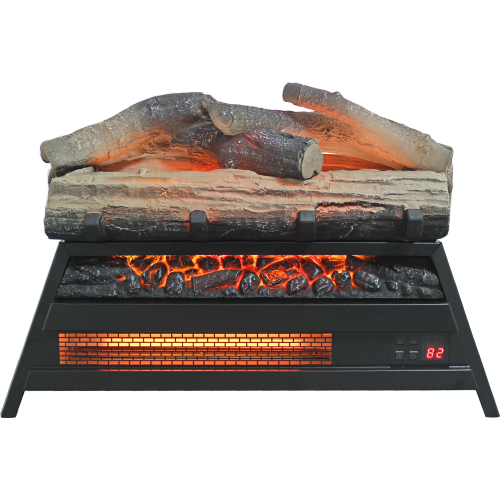 23 inch Electric Fireplace 3D Log set insert, Infrared Fireplace Heater for Indoor