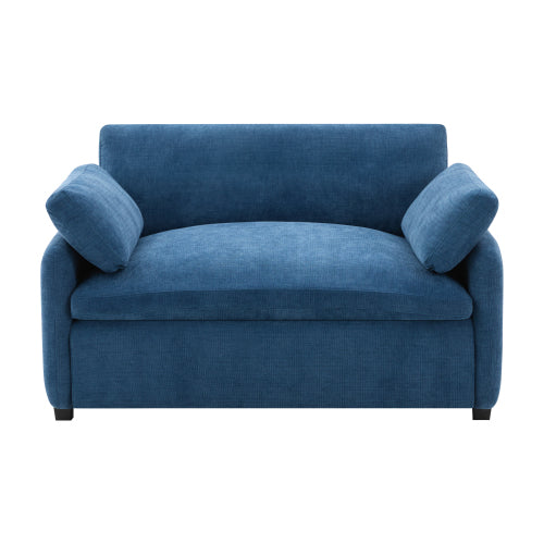 50*43 Inch Oversized Deep-Seat Chenille Single Lounge Chair with Pillows
