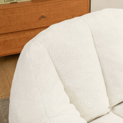 Tufted Faux Fur Memory Foam Bean Bag Chair with Armrests for Adults Kids Dorm Apartment Living Room