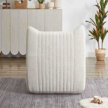 Adult Oversized Chenille Bean Bag Chair with Armrests, Floor Lazy Sofa