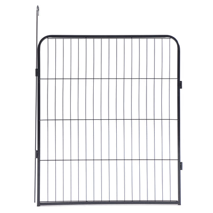 8-Panels Outdoor Indoor Iron Puppy Dog Fence Pet Dog Playpen