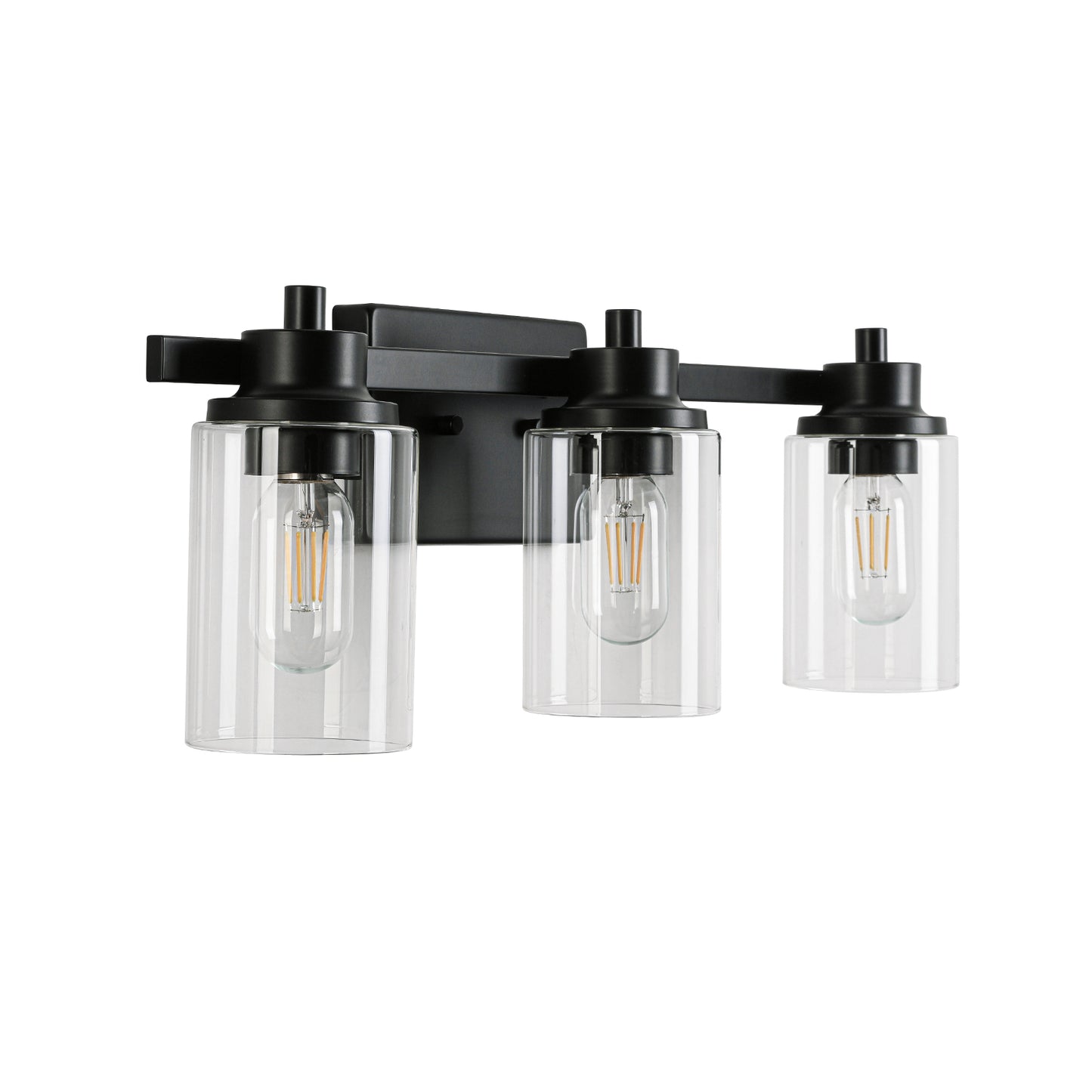 23-in 3-Light Black Led, Modern/Contemporary Vanity Light