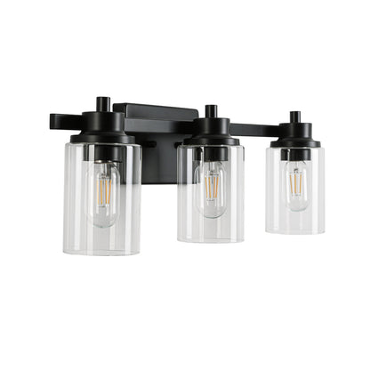 23-in 3-Light Black Led, Modern/Contemporary Vanity Light