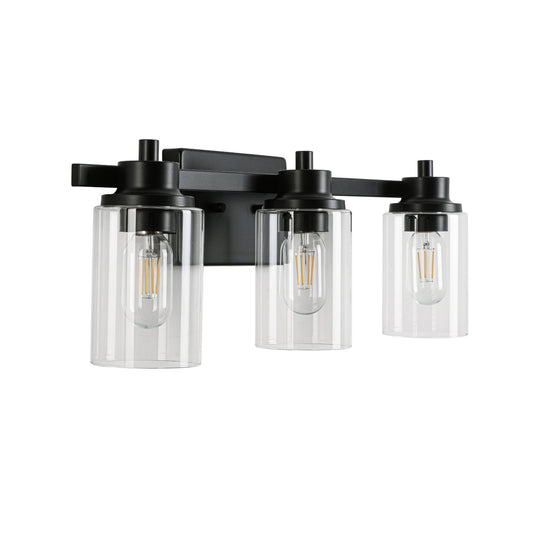 23-in 3-Light Black Led, Modern/Contemporary Vanity Light