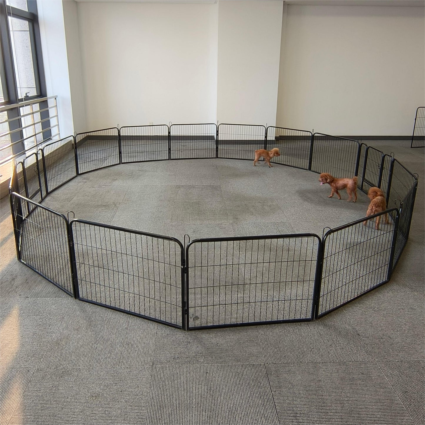 Portable Outdoor Folding 16-panel Heavy Duty Metal Pet Playpen