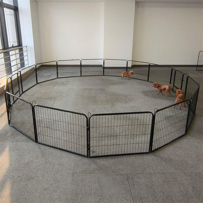 Portable Outdoor Folding 16-panel Heavy Duty Metal Pet Playpen