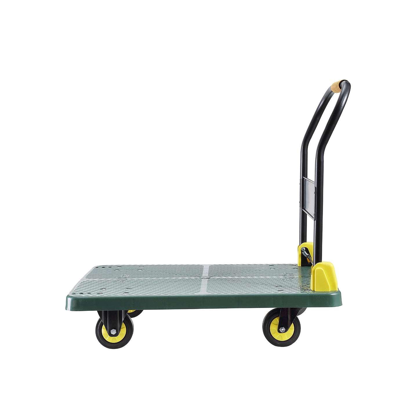 Foldable Push Hand Cart, Platform Truck with 880 lbs. Weight Capacity, Green