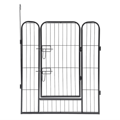 16-Panels Large Outdoor Indoor Iron Puppy Dog Fence Pet Dog Playpen