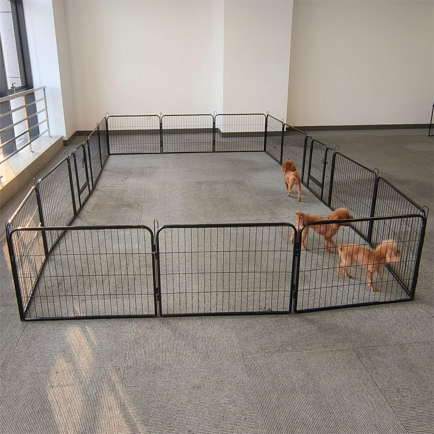 Portable Outdoor Folding 16-panel Heavy Duty Metal Pet Playpen