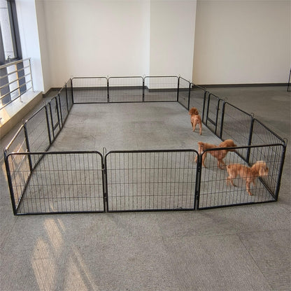 Portable Outdoor Folding 16-panel Heavy Duty Metal Pet Playpen