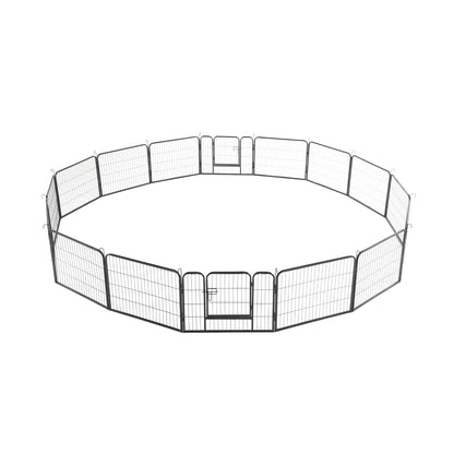 Portable Outdoor Folding 16-panel Heavy Duty Metal Pet Playpen