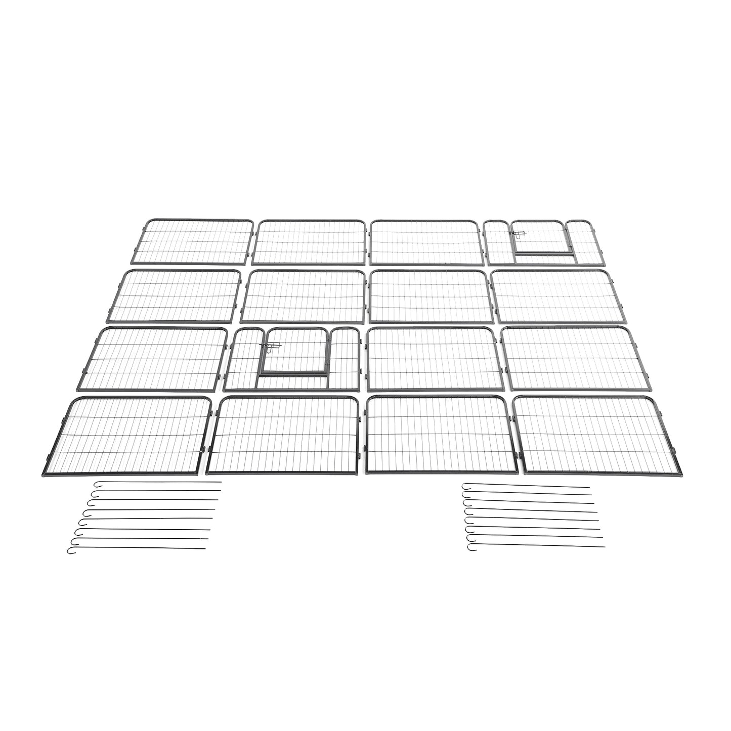 Portable Outdoor Folding 16-panel Heavy Duty Metal Pet Playpen