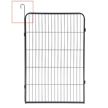 Large Outdoor Metal Puppy Dog Run Fence/8 Panels Iron Pet Dog Playpen