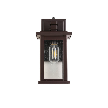 Oil Rubbed Bronze Lantern Hardwired Sconce Sensor Outdoor Sconce, Waterproof Outdoor Sconce,No Bulbs Included