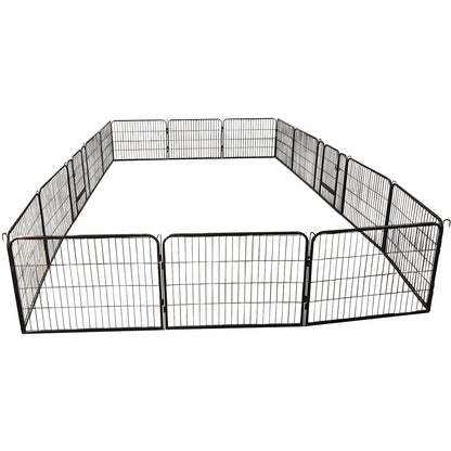 Portable Outdoor Folding 16-panel Heavy Duty Metal Pet Playpen