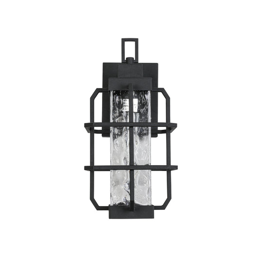 Outdoor Wall Light 1-Light 14.17-in H Matte Black Dusk to Dawn Led, Outdoor Wall Light
