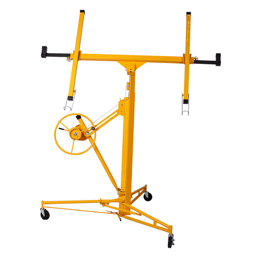11 ft. Drywall Panel Hoist Jack Lifter Drywall Lift Panel Lift in Yellow