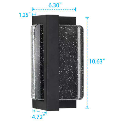 1-Light Matte Black not Motion Sensing LED Outdoor Hardwired Wall Lantern Sconce with No Bulbs Included