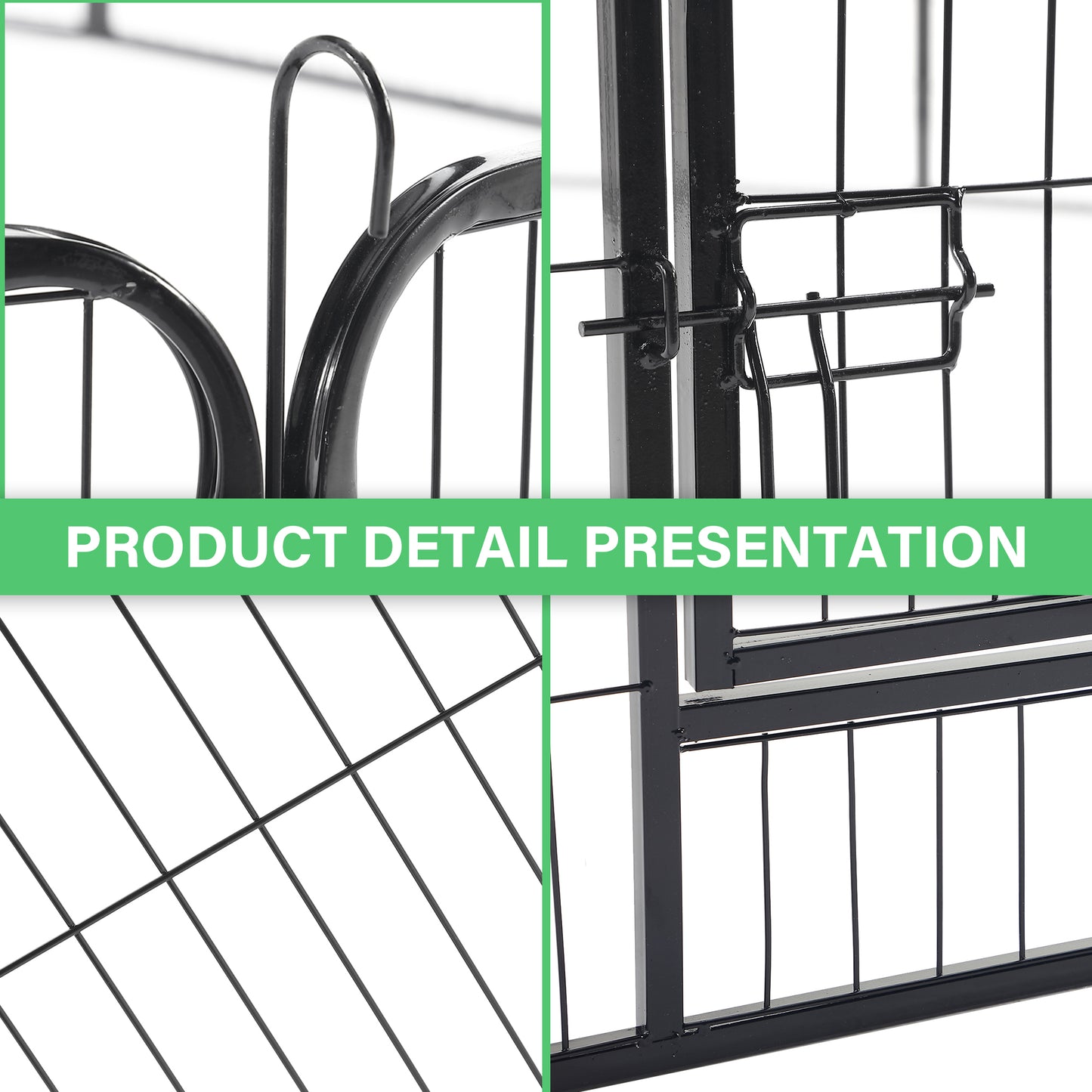 Portable Outdoor Folding 16-panel Heavy Duty Metal Pet Playpen