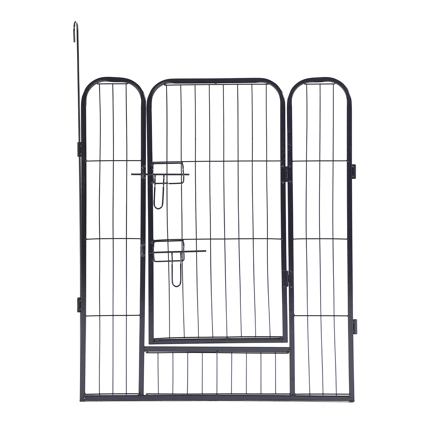 8-Panels Outdoor Indoor Iron Puppy Dog Fence Pet Dog Playpen