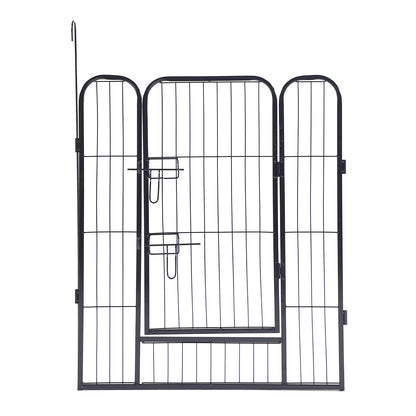 8-Panels Outdoor Indoor Iron Puppy Dog Fence Pet Dog Playpen