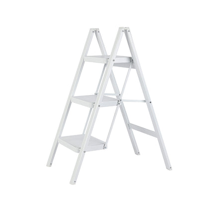 3-Step Iron Folding Step Stool Ladder 330 lbs. Load Capacity Type IA Duty Rating (5.38 ft. Reach Height), White Questions & Answers