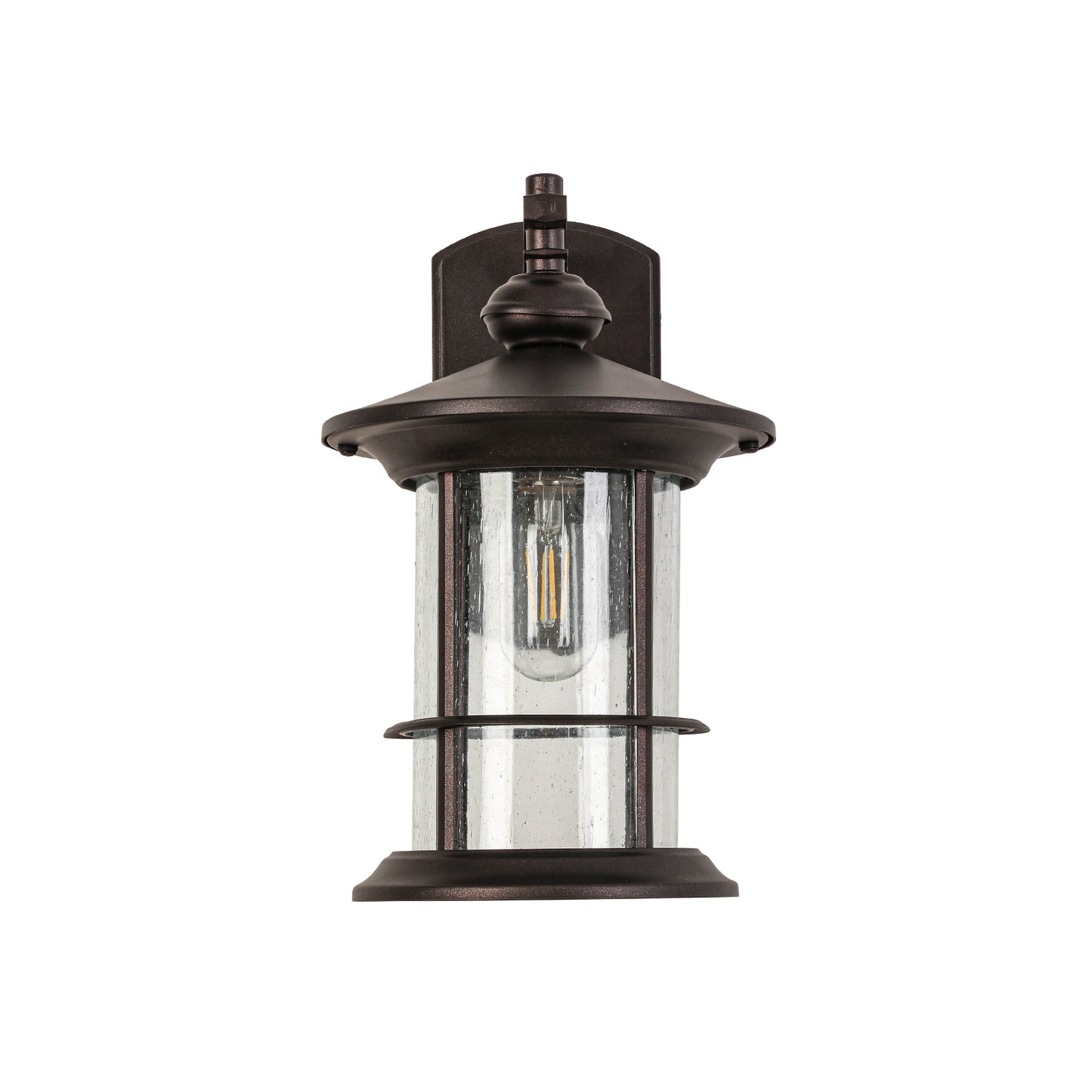 1-Light Black Outdoor Wall Sconce (1-Pack)