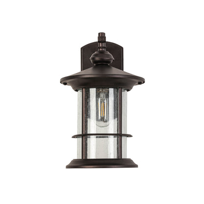 1-Light Black Outdoor Wall Sconce (1-Pack)
