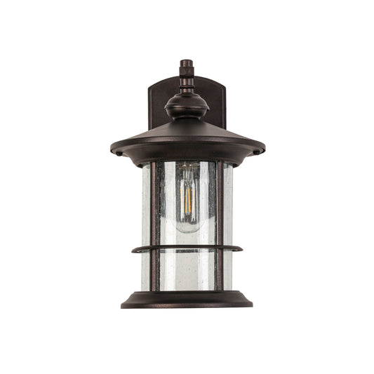 1-Light Black Outdoor Wall Sconce (1-Pack)