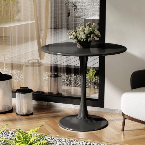 Modern Round Multi-use Table, Black