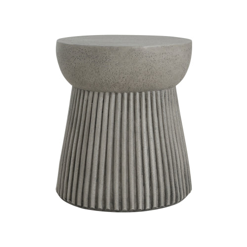 Outdoor LightWeight Concrete Side Table,Concrete Finish_N773P254300G