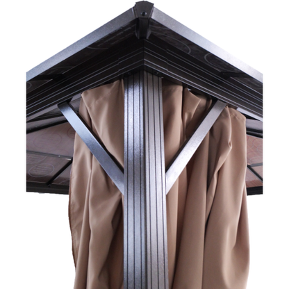 ALL-aluminum double-top sun canopy