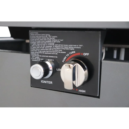 42  Smoked Glass Metal Rectangle Fire Pit