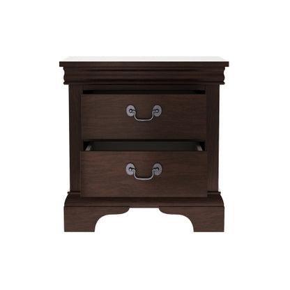 22inch x 16inch x 22.7inch Classic Wooden Nightstand-Cherry