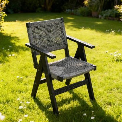 Lounge chair CHARCOAL GREY color, suitable for all seasons: Outdoor lounge chair