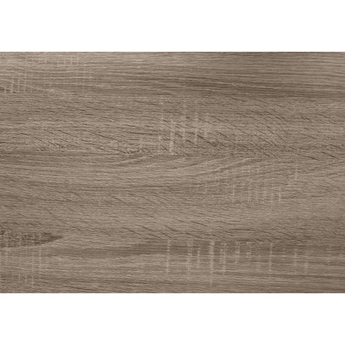 3-Tier Dark Taupe Modern Open Shelf Accent Side Table