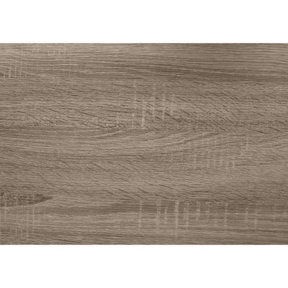 3-Tier Dark Taupe Modern Open Shelf Accent Side Table