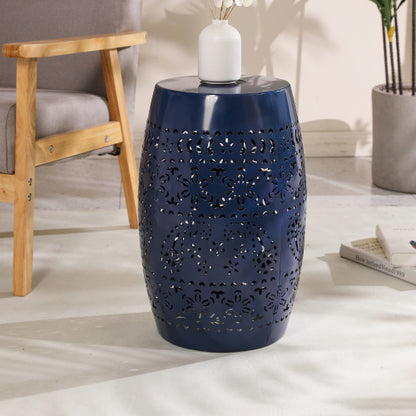 SOLAR SIDE TABLE,DARK BLUE COLOR