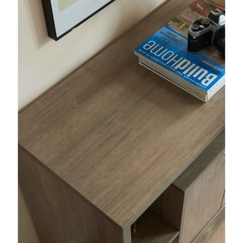 Sideboard Bookcase Cabinet with 4 Open Shelves and 2 Doors