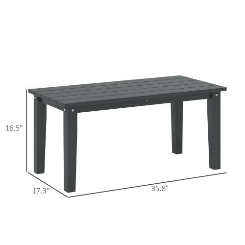 Patio Table,Rectangle Outdoor Coffee Table